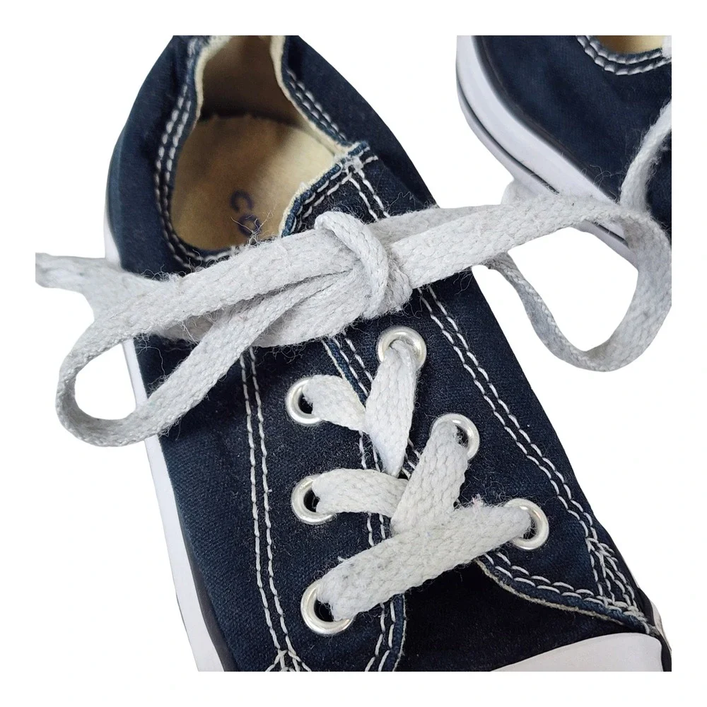 Converse Chuck Taylor All Star Low Top Navy Blue Canvas Infant Shoes 8 7J235
